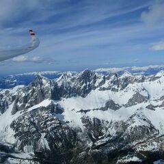 Flugwegposition um 13:38:35: Aufgenommen in der Nähe von Gemeinde Gerlos, 6281 Gerlos, Österreich in 2936 Meter